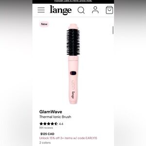 L’ange glamwave thermal ionic brush